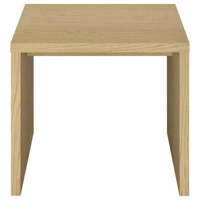 Canoga 2-piece Lift Top Cocktail Coffee Table Set Light Oak