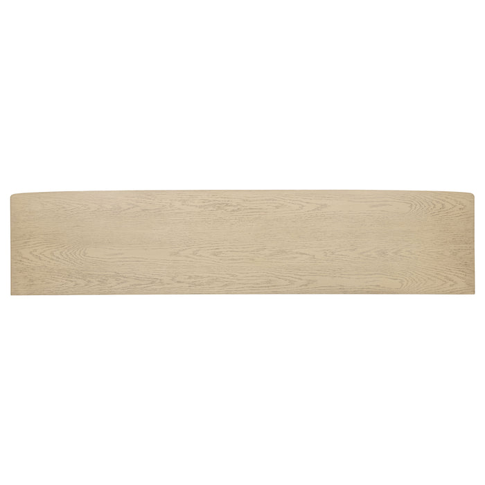 Kailani 79-inch 4-door Cane TV Stand Media Console Beige Oak