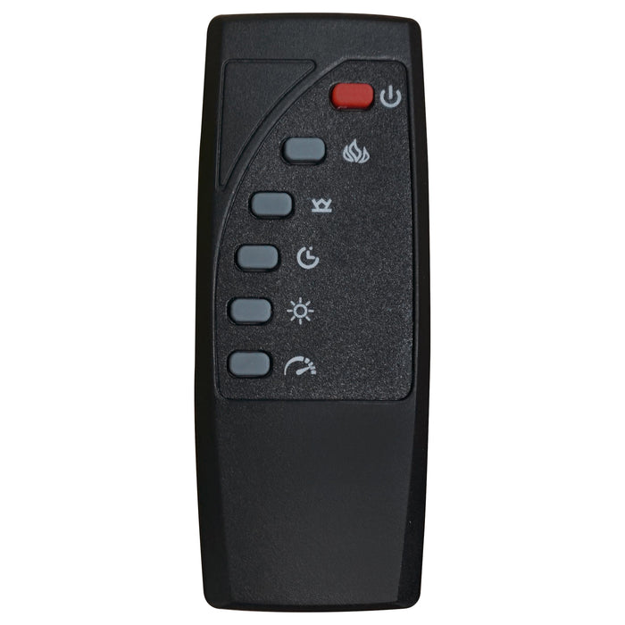 Deiter 79-inch TV Stand Fireplace Media Console Black