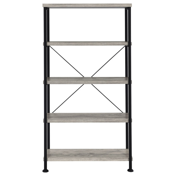Analiese 63-inch 4-shelf Bookshelf Grey Driftwood