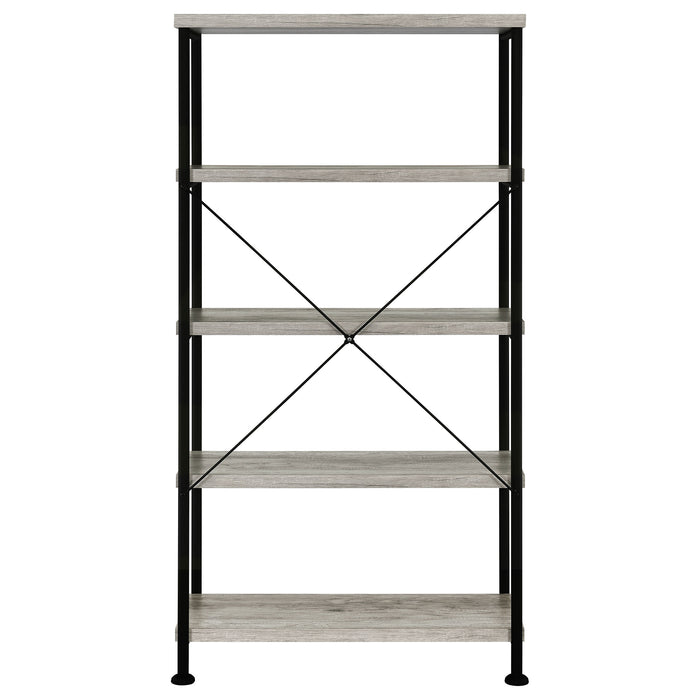 Analiese 63-inch 4-shelf Bookshelf Grey Driftwood