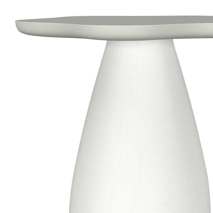 Perth 20-inch Side Table with Cloud-Shaped Top Off White