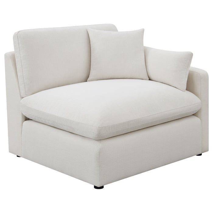 Hobson 4-piece Upholstered Modular Sectional Sofa Ivory