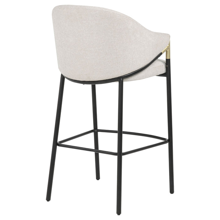 Chadwick Fabric Upholstered Bar Chair Beige (Set of 2)