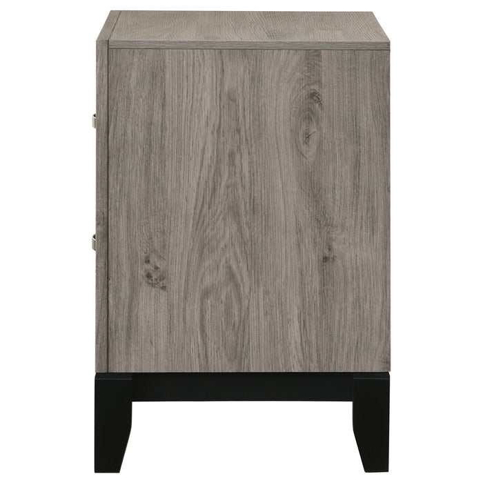Watson 2-drawer Nightstand Bedside Table Light Taupe