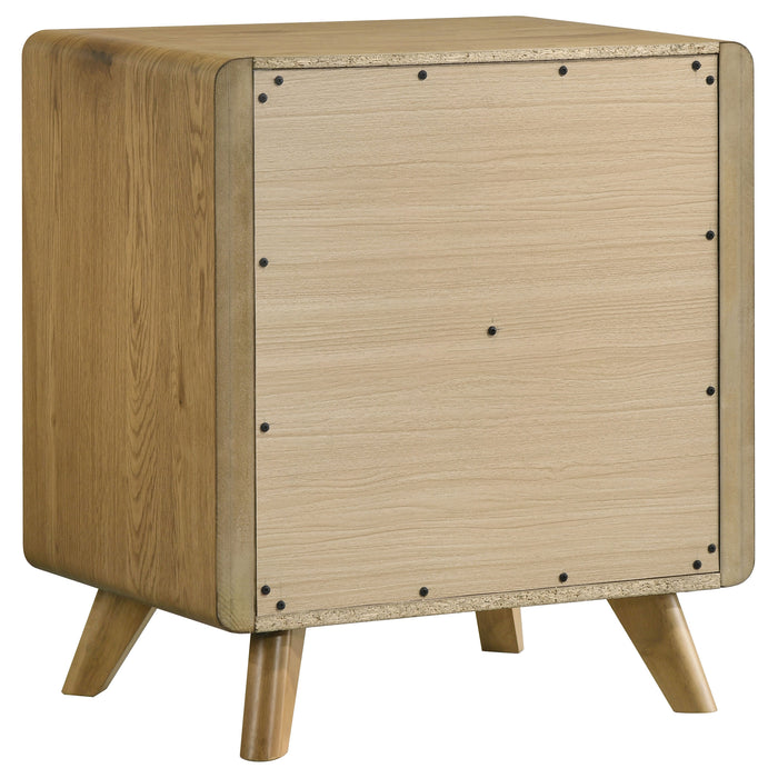 Bennett 2-drawer Bedroom Nightstand Bedside Table Light Oak