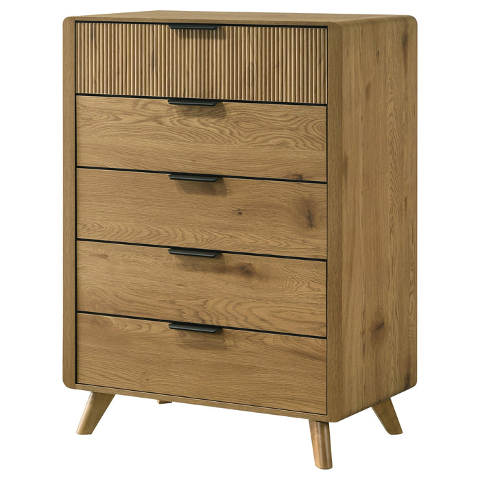 Bennett 5-drawer Bedroom Chest of Drawers Light Oak