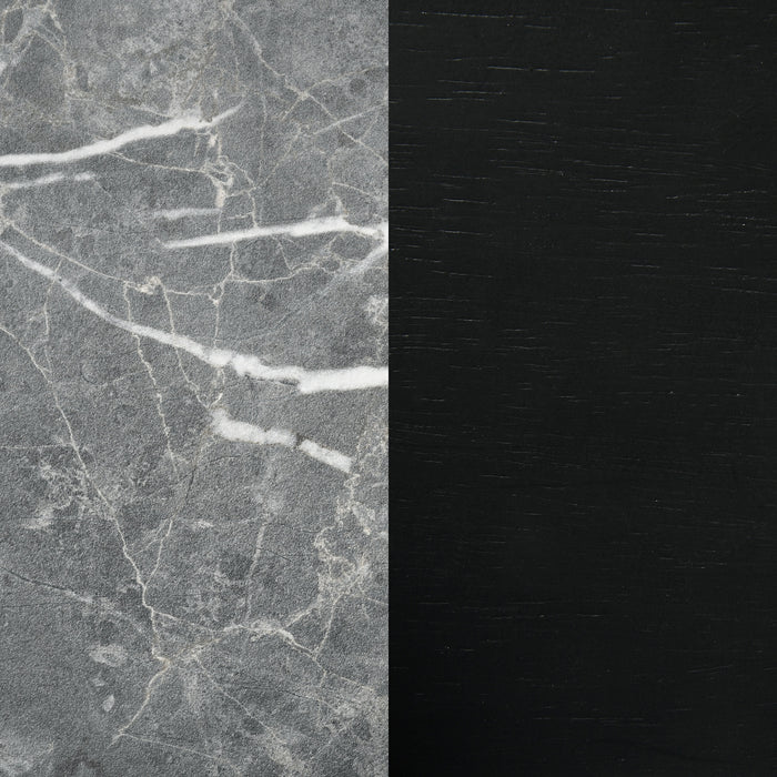 Besler 47-inch SmartTop Writing Desk with Shelf Grey Stone and Black