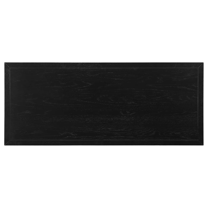 Goodson 64-inch 4-Drawer Double Pedestal Computer Desk Black