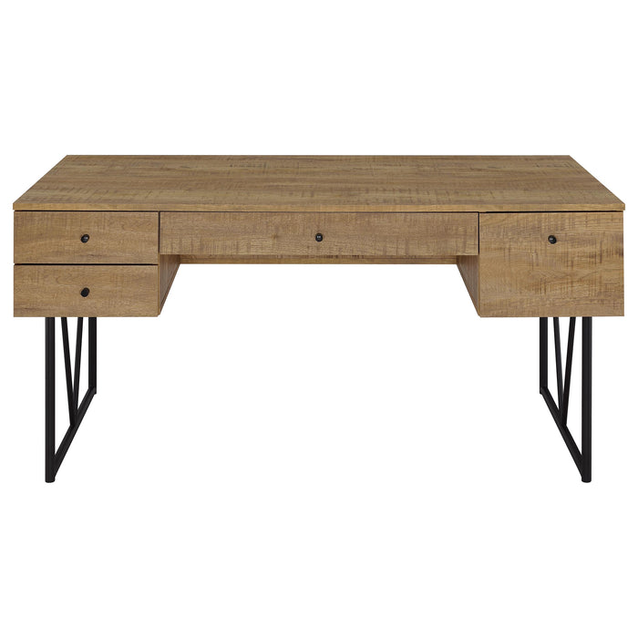 Analiese 63-inch 4-drawer Writing Desk Mango