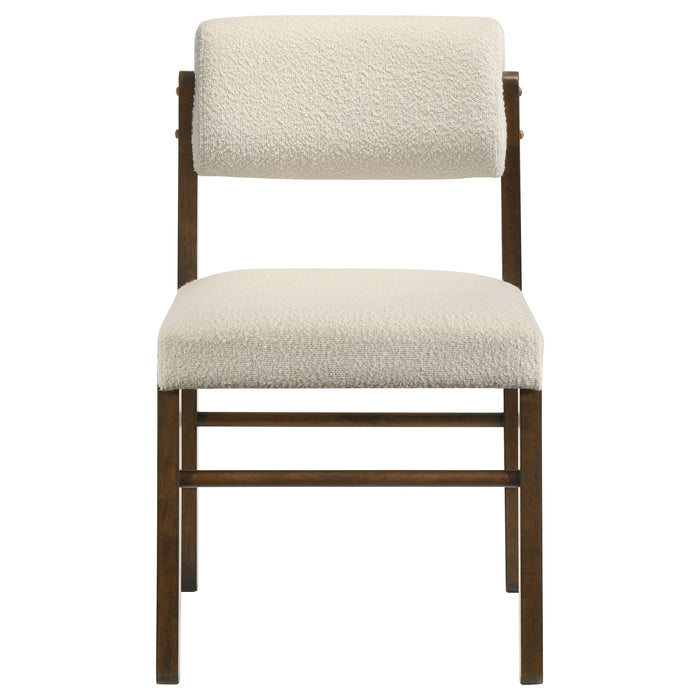 Hamlyn 5-piece Round Wood Dining Set Cream and Walnut