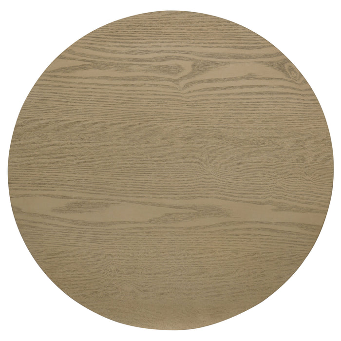 Hamlyn 43-inch Round Wood Counter Height Dining Table Natural Oak