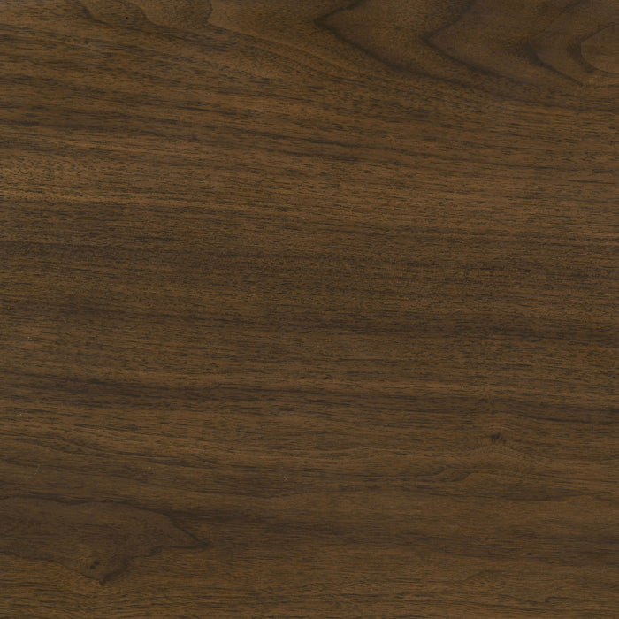 Hamlyn Round Fluted Occasional Side End Table Walnut
