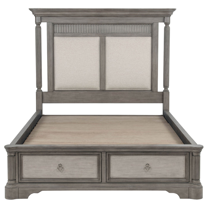 Cresswell 5-piece Queen Storage Bedroom Set Weathered Taupe