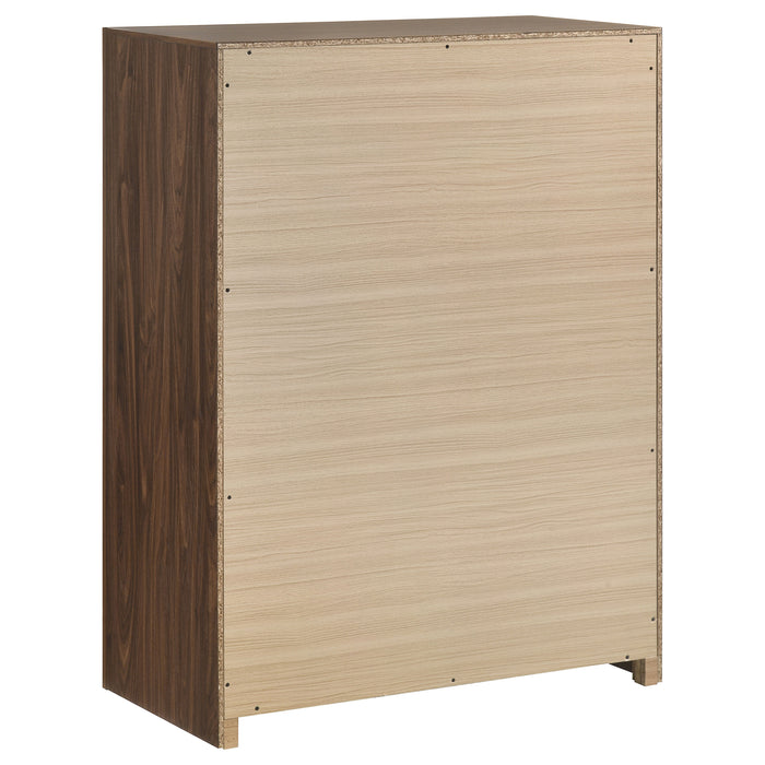 Etienne 5-piece Full Bedroom Set Walnut