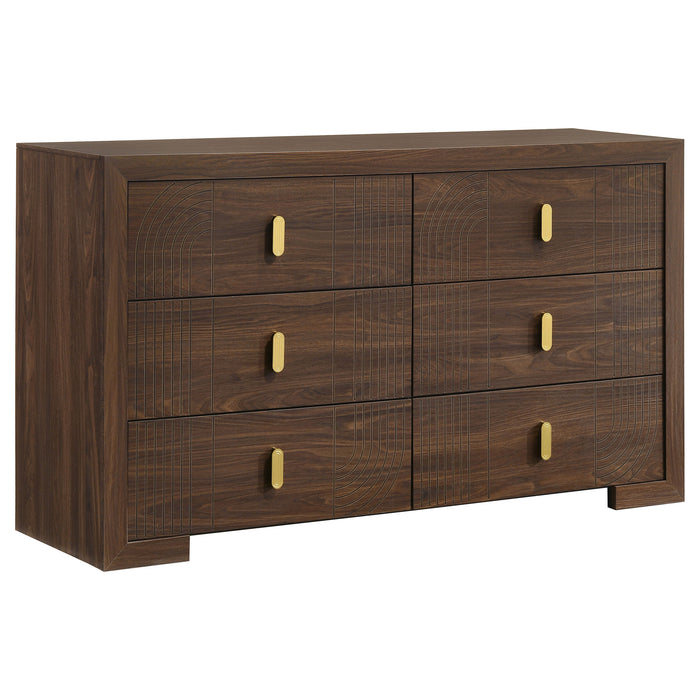 Etienne 5-piece Twin Bedroom Set Walnut