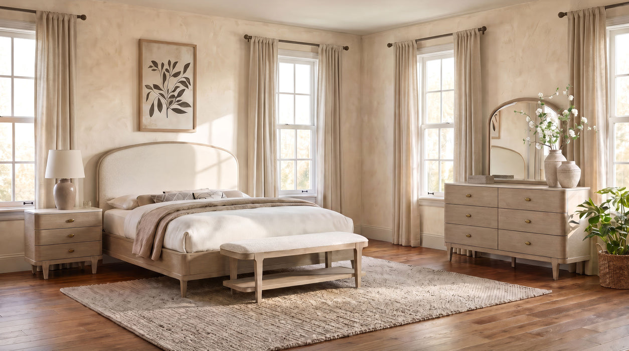 Lucaire 4-piece California King Bedroom Set Sandstone