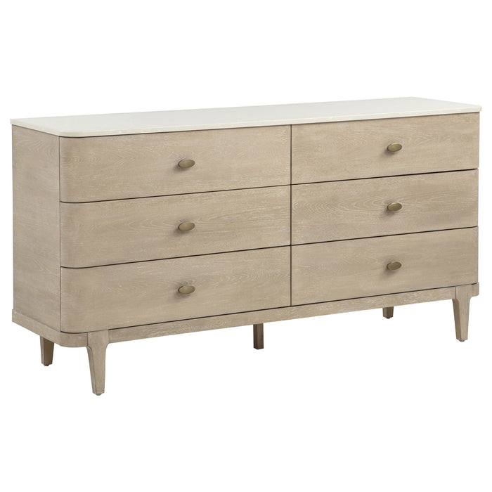 Lucaire 4-piece Queen Bedroom Set Sandstone