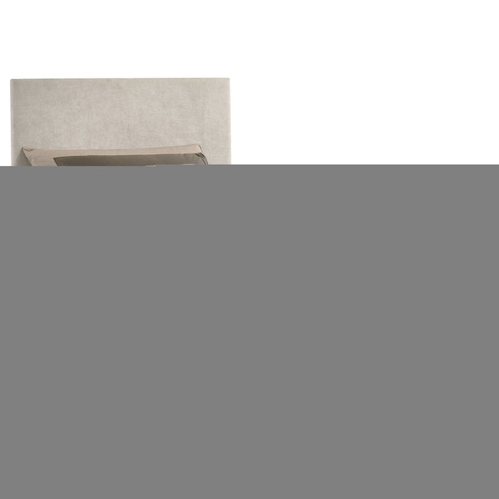 Reeves Upholstered Twin Lift-Top Storage Platform Bed Beige