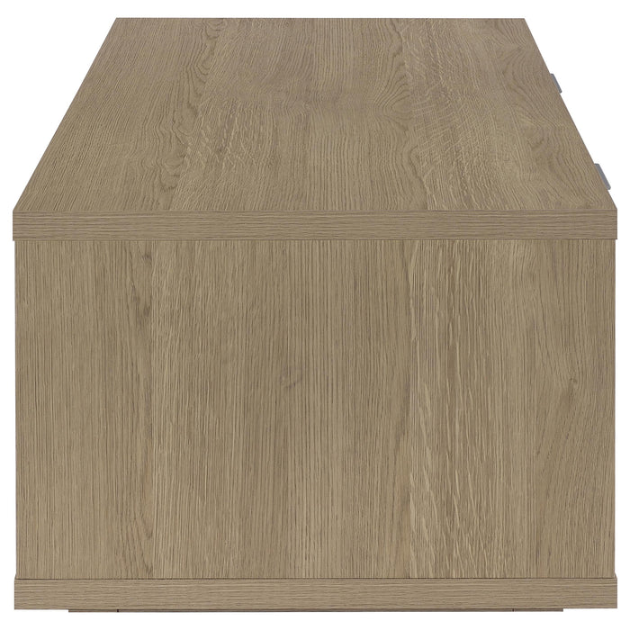 Ingram 2-Piece Coffee and End Table Set with Storage Latte