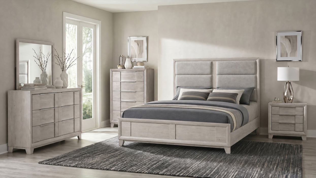 Farre 5-piece Eastern King Bedroom Set Washed Grey