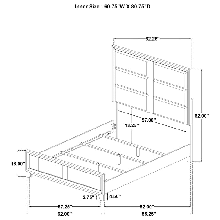 Farre 4-piece Queen Bedroom Set Washed Grey