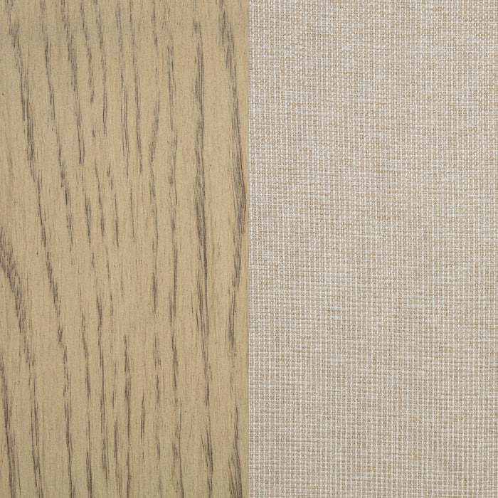 Naser Parsons Dining Side Chair Beige and Light Oak (Set of 2)