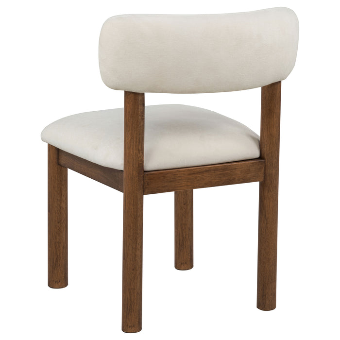 Faulkner Upholstered Dining Side Chair Cream (Set of 2)