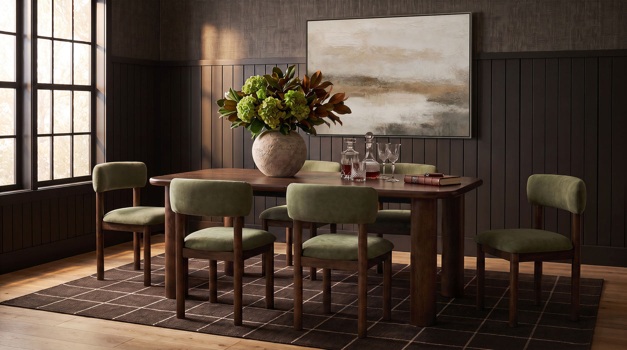 Faulkner Upholstered Dining Side Chair Moss Green (Set of 2)