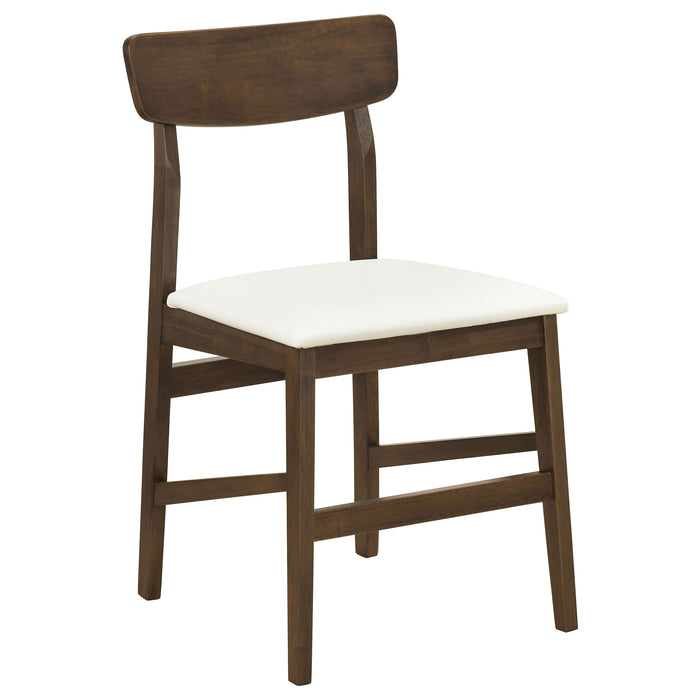 Merrin 7-piece 55-inch Rectangular Dining Set Off White and Walnut