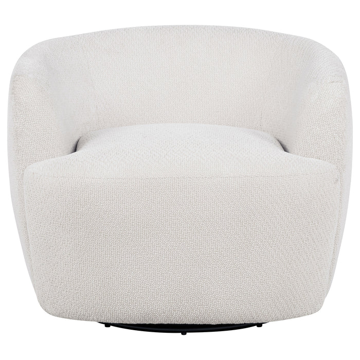 Hudson Fabric Swivel Accent Chair Sand