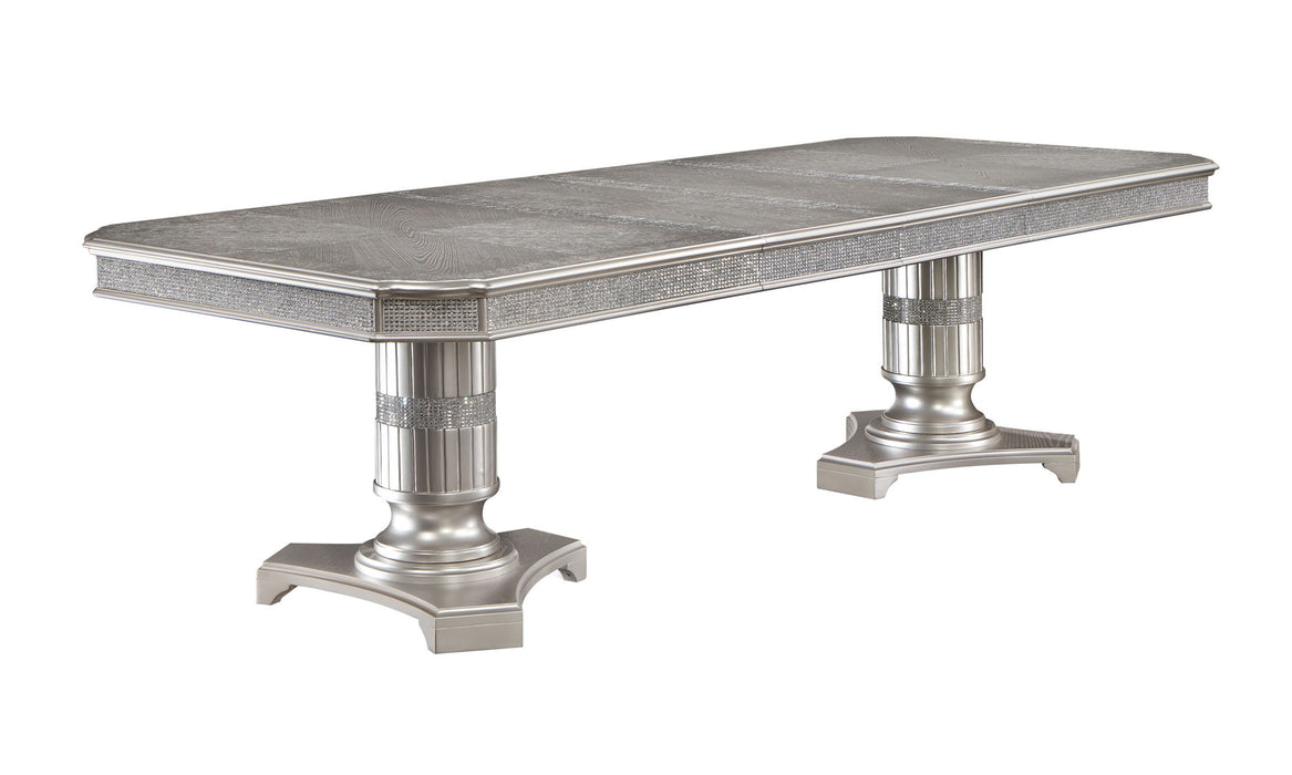 Klina - Dining Table - Pearl Silver