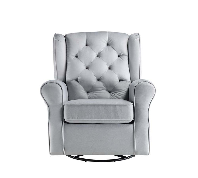 Zeger - Swivel Chair - Gray Fabric