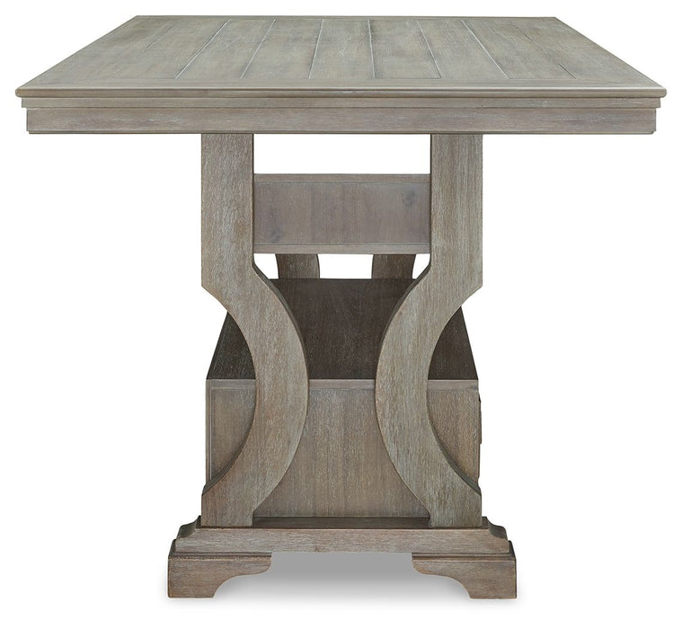 Moreshire - Bisque - Rectangular Dining Room Counter Table