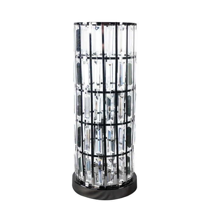 Column - Table Lamp Nickel - Black
