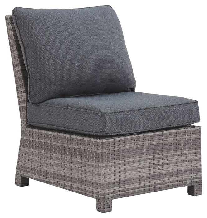Salem Beach - Gray - Armless Chair W/Cushion