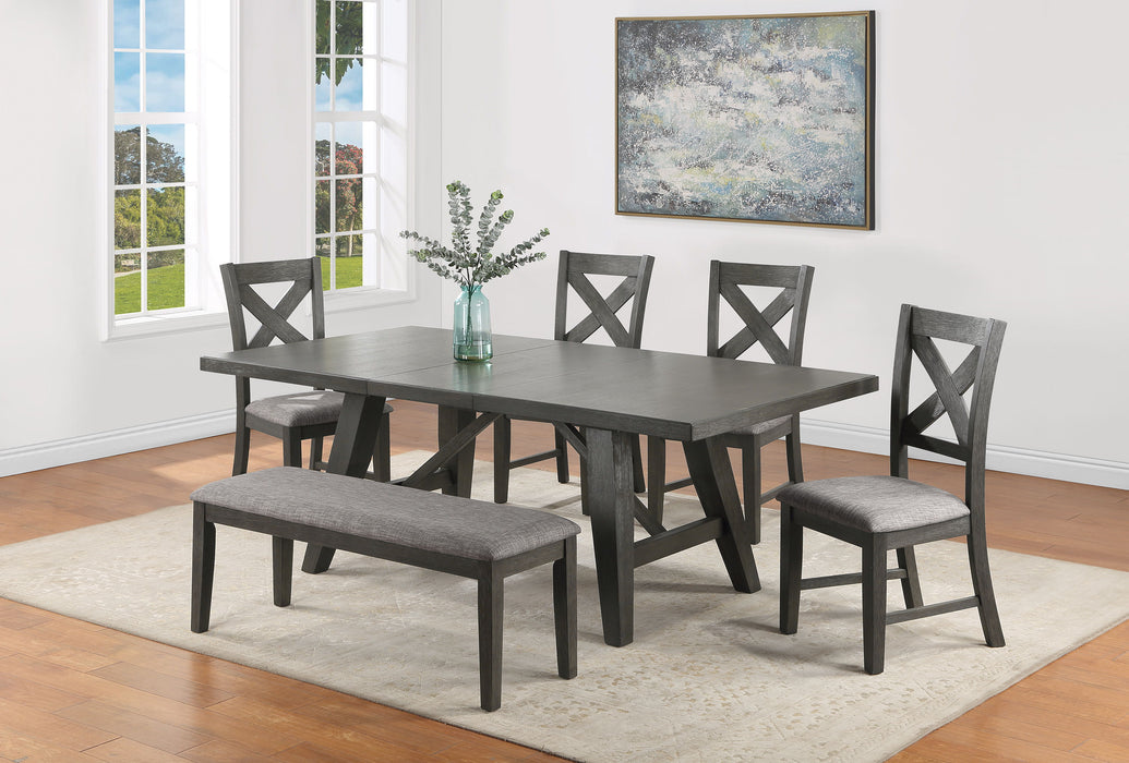 Rufus - Dining Table (1 X 18 Leaf) - Black